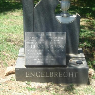 ENGELBRECHT J.J. 1922-1994 &amp; A.C. 1928-
