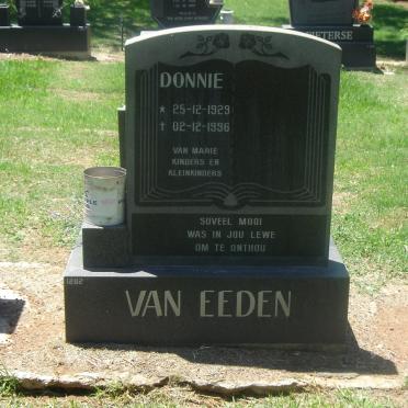 EEDEN Donnie, van 1929-1996