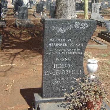 ENGELBRECHT Wessel Hendrik 1924-1981
