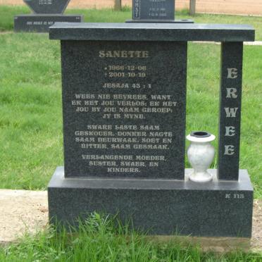 ERWEE Sanette 1966-2001
