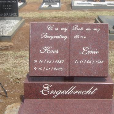 ENGELBRECHT Koos 1930- &amp; Lenie 1933-2006