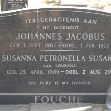 FOUCHE Johannes Jacobus.