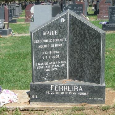FERREIRA Marie 1934-2000