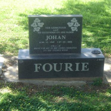 FOURIE Johan 1949-2000