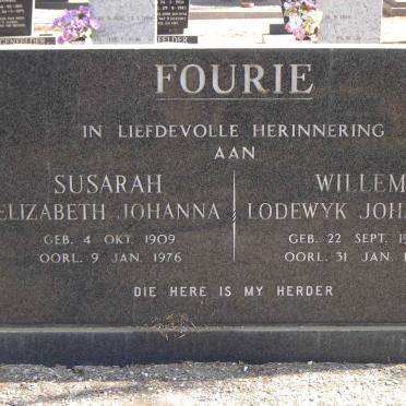 FOURIE Susarah Elizabeth Johanna.