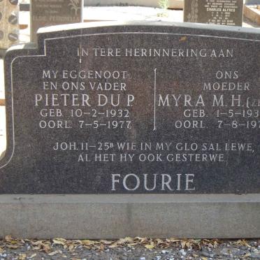 FOURIE Pieter DU P.