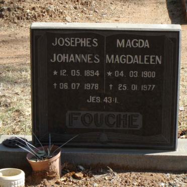 FOUCHE Josephes Johannes.