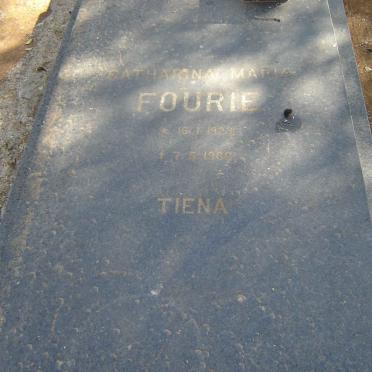 FOURIE Catharina Maria.
