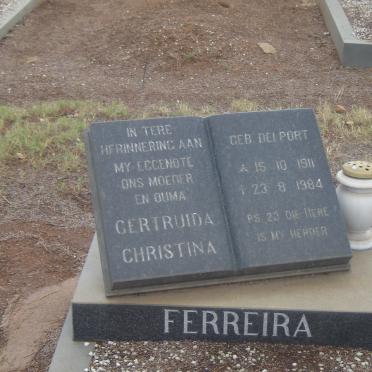 FERREIRA Gertruida Christina 1911-1984
