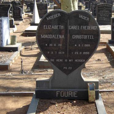 FOURIE Elizabeth Magdalena.