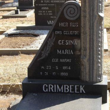 GRIMBEEK Gesina Maria