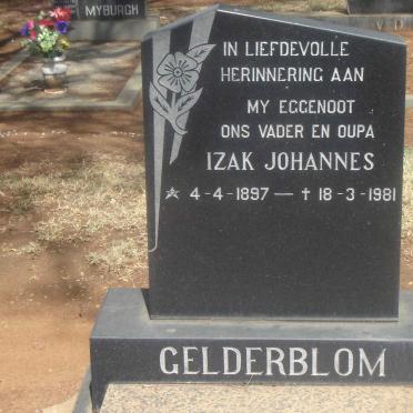 GELDERBLOM Izak Johannes