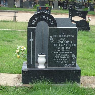 GRAAN Jacoba Elizabeth, van 1953-2002