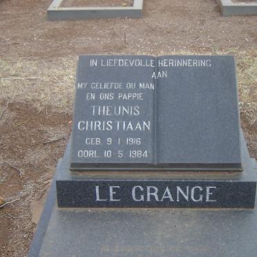 GRANGE Theunis Christiaan, le 1916-1984