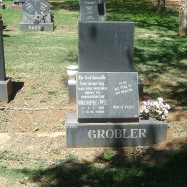 GROBLER W.E. 1911-2000
