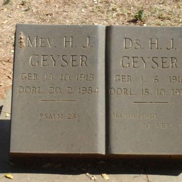 GEYSER H J