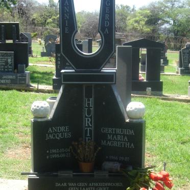 HURTER Andre Jacques 1962-1998 &amp; Gertruida Maria Magretha 1966-