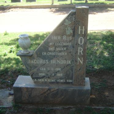 HORN Jacobus Hendrik 1918-1985