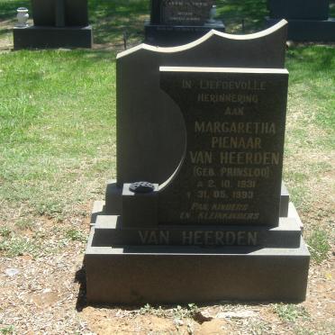 HEERDEN Margaretha Pienaar, van nee PRINSLOO 1931-1993