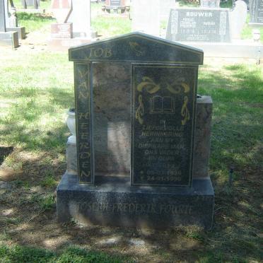 HEERDEN Joseph Frederik Fourie, van 1936-1990