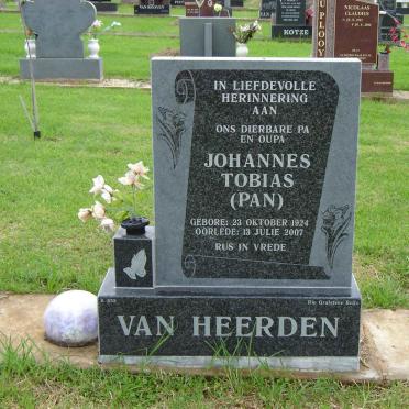 HEERDEN Johannes Tobias, van 1924-2007