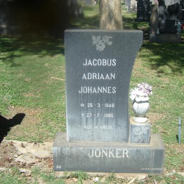 JONKER Jacobus Adriaan Johannes 1948-1985