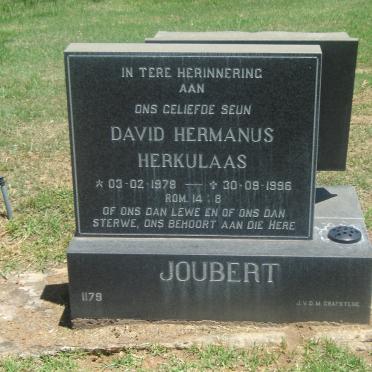 JOUBERT David Hermanus Herkulaas 1978-1996