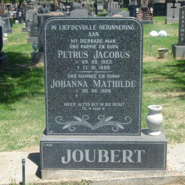 JOUBERT Petrus Jacobus 1923-1999 &amp; Johanna Mathilda 1928-