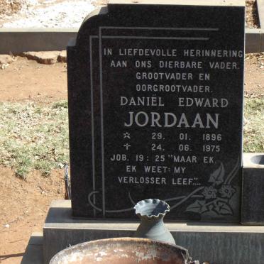 JORDAAN Daniel Edward.