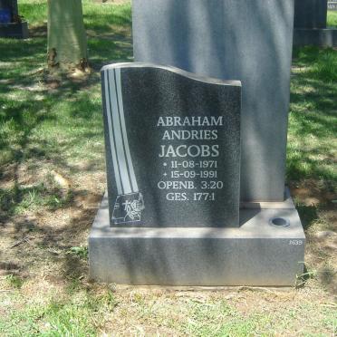 JACOBS Abraham Andries 1971-1991