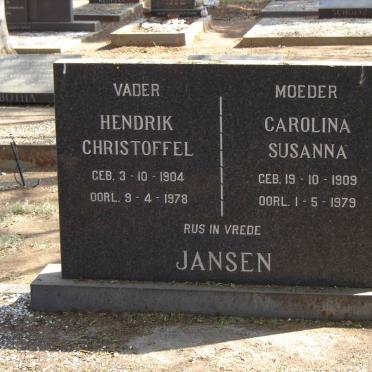 JANSEN Hendrik Christoffel.