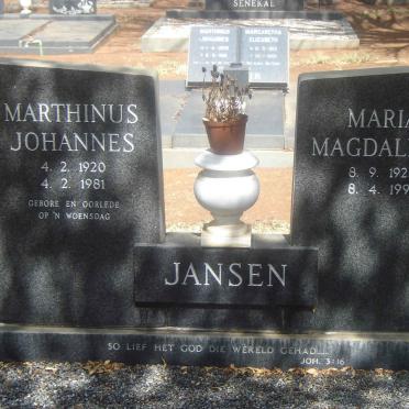 JANSEN Marthinus Johannes.