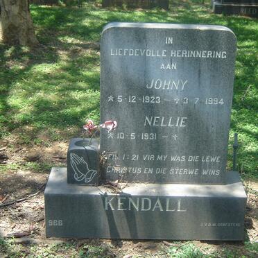 KENDALL Johny 1923-1994 &amp; Nellie 1931-