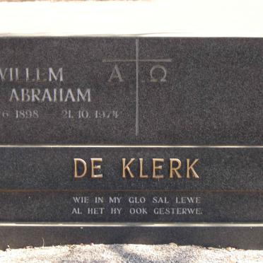 KLERK Abraham DE.