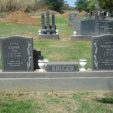 KRUGER Casper J.H. 1911-1990 &amp; Wilhelmina M.M. 1913-1988