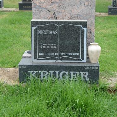 KRUGER Nicolaas 1927-2002