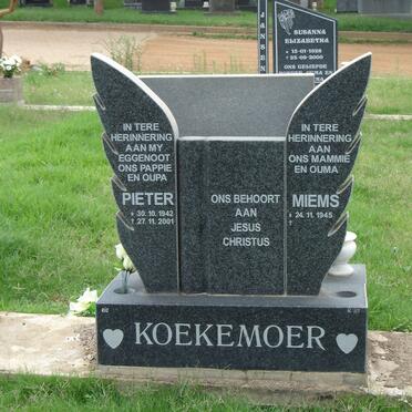KOEKEMOER Pieter 1942-2001 &amp; Miems 1945-