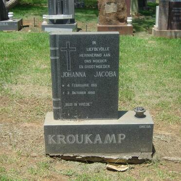 KROUKAMP Johanna Jacoba 1915-1990
