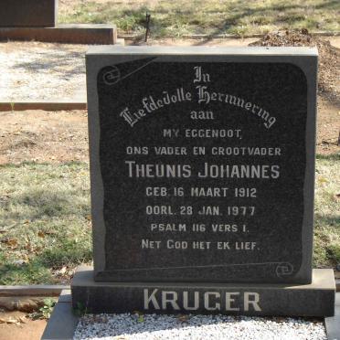 KRUGER Theunis Johannes.