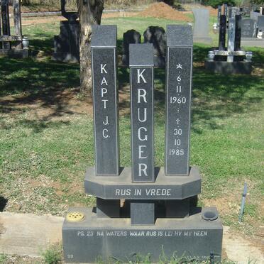 KRUGER J.C. 1960-1985