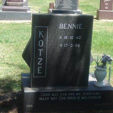 KOTZE Bennie 1942-1998