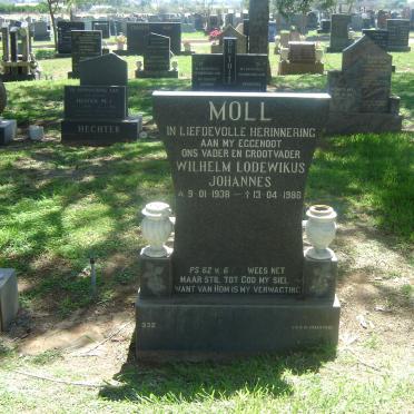 MOLL Wilhelm Lodewikus Johannes 1938-1988