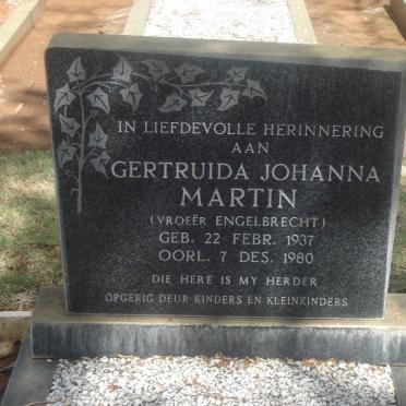 MARTIN Gertruida Johanna.