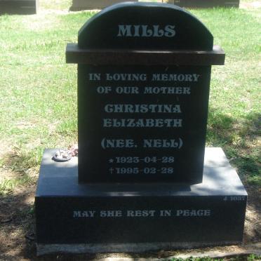 MILLS Christina Elizabeth nee NELL 1923-1995