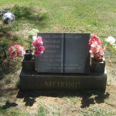 MEIRING Jacobus Hendrik 1919-1989