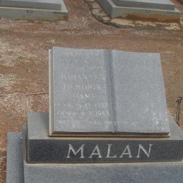 MALAN Johannes Hendrik 1937-1983