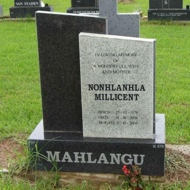 MAHLANGU Nonhlanhla Millicent 1979-2006