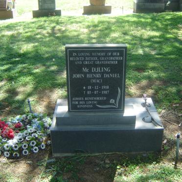 McDULING John Henry Daniel 1910-1987