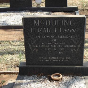 McDULING Elizabeth.