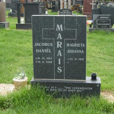 MARAIS Jacobus Daniel 1934-2005 &amp; Magrieta Johanna 1941-